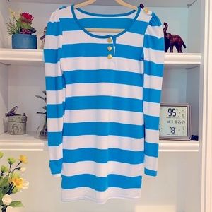 Blue stripe dress #48